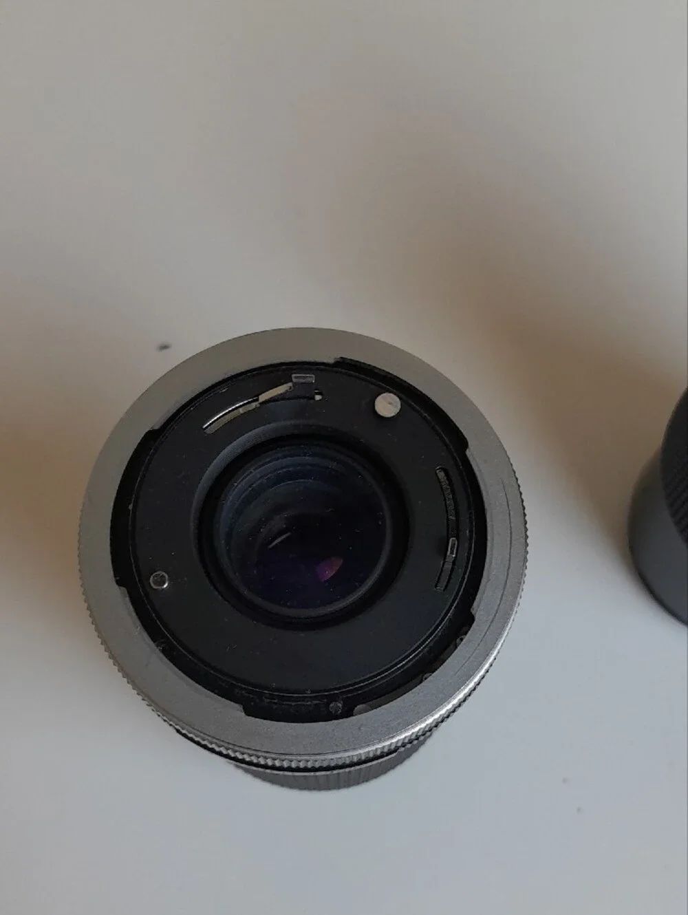 Vintage Cannon Manual Focus Telephoto Macro Lens Pair - Black